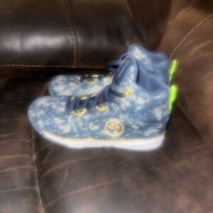 Zumba Fitness Blue and Neon High-Top Sneakers